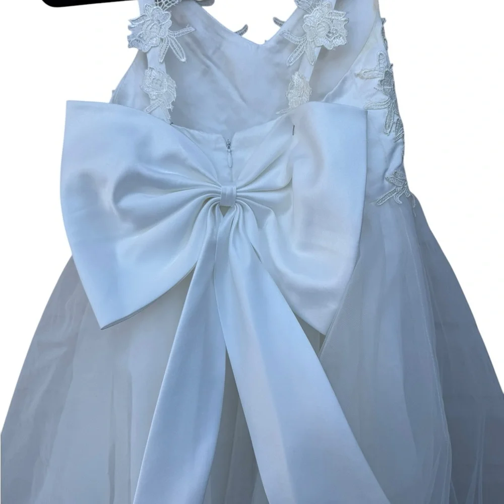 Flower Girl Dress White size 4 - Picture 5 of 6